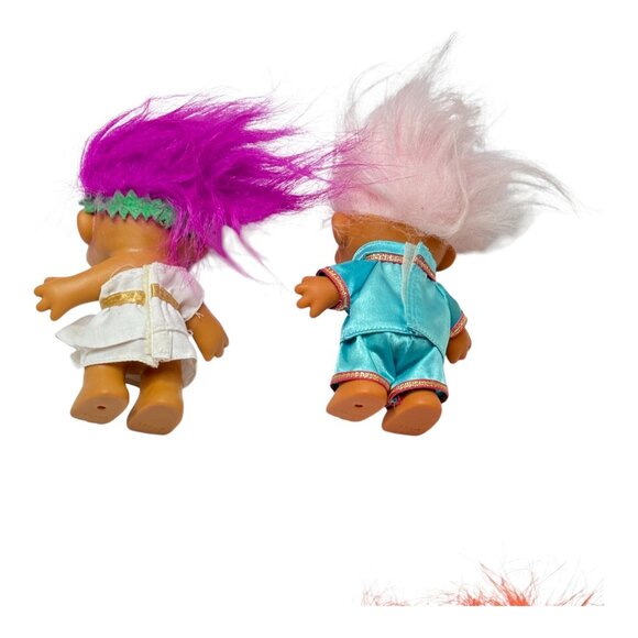 Russ Troll Doll Lot 4  Greek China Excercise Boxer 5 inch Vintage 1990s - Picture 5 of 12